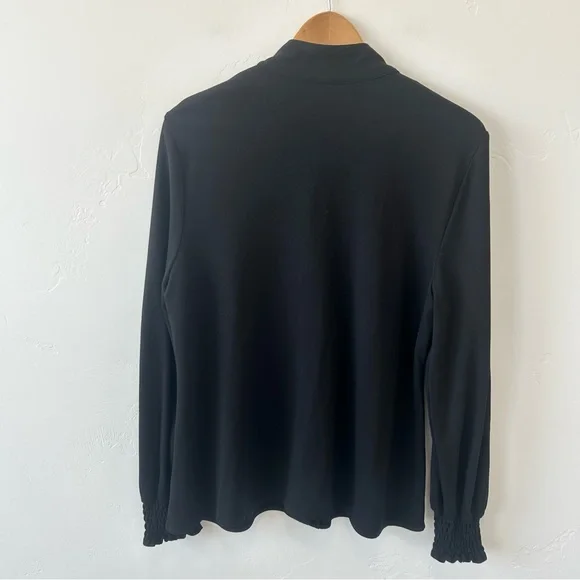 Cabi Composer Top Womens Large Black Button Up Long Sleeve Style 4746 Career - Picture 7 of 9